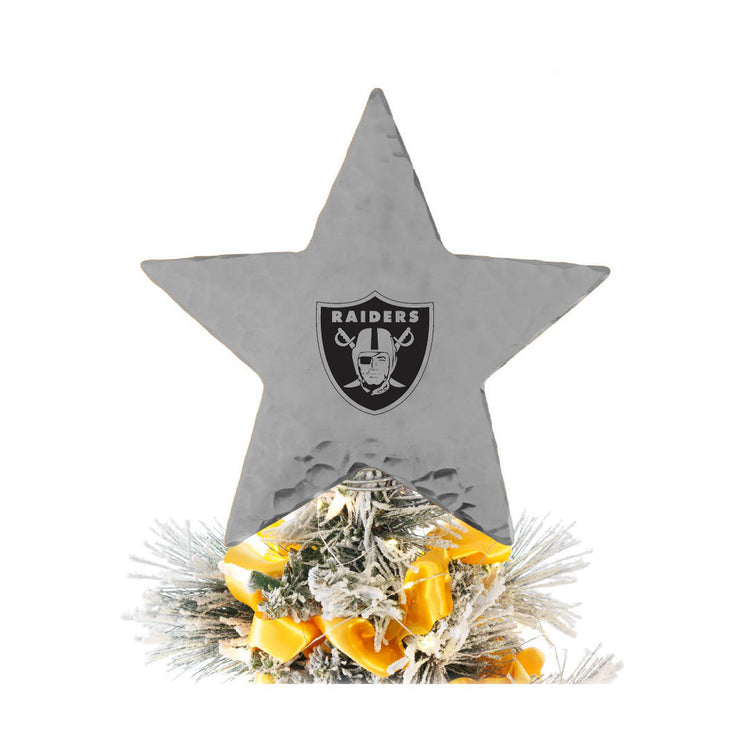 Las Vegas Raiders Star Tree Topper (Aluminum)