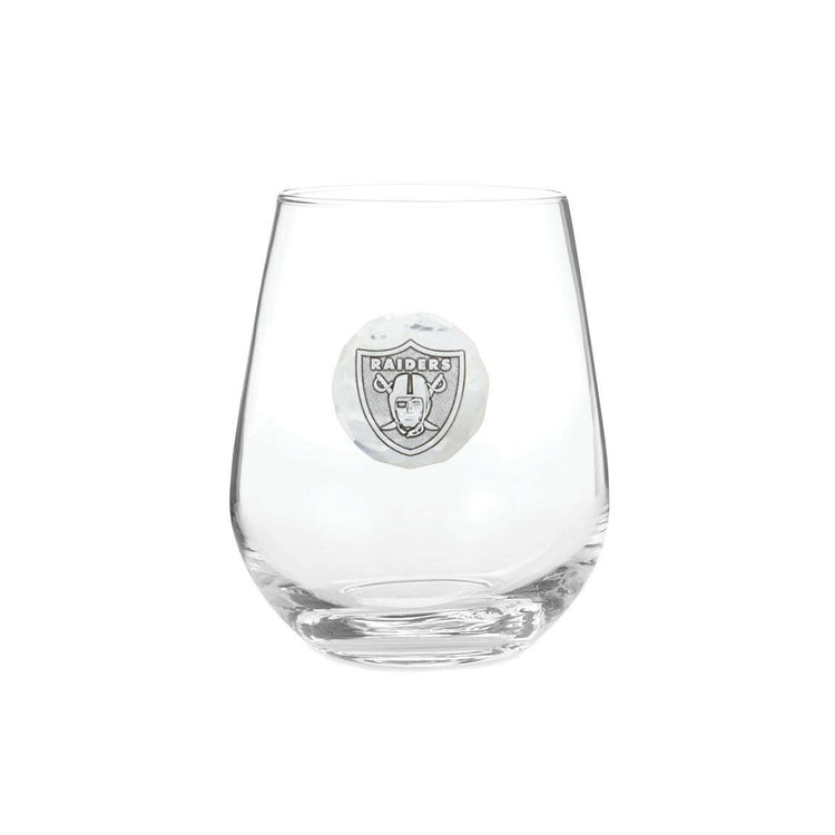 Las Vegas Raiders Stemless Wine Glass