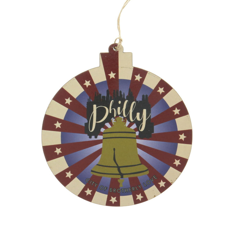 Liberty Bell Wooden Ornament