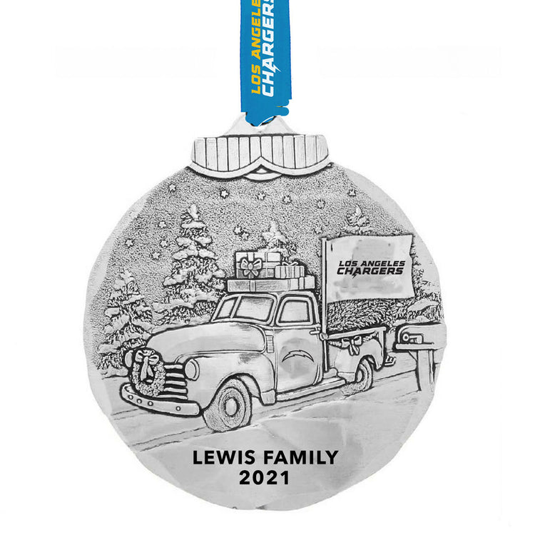 Los Angeles Chargers Tailgating Ornament (Aluminum)