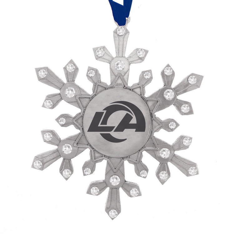 Los Angeles Rams Snowflake Collectible Ornament