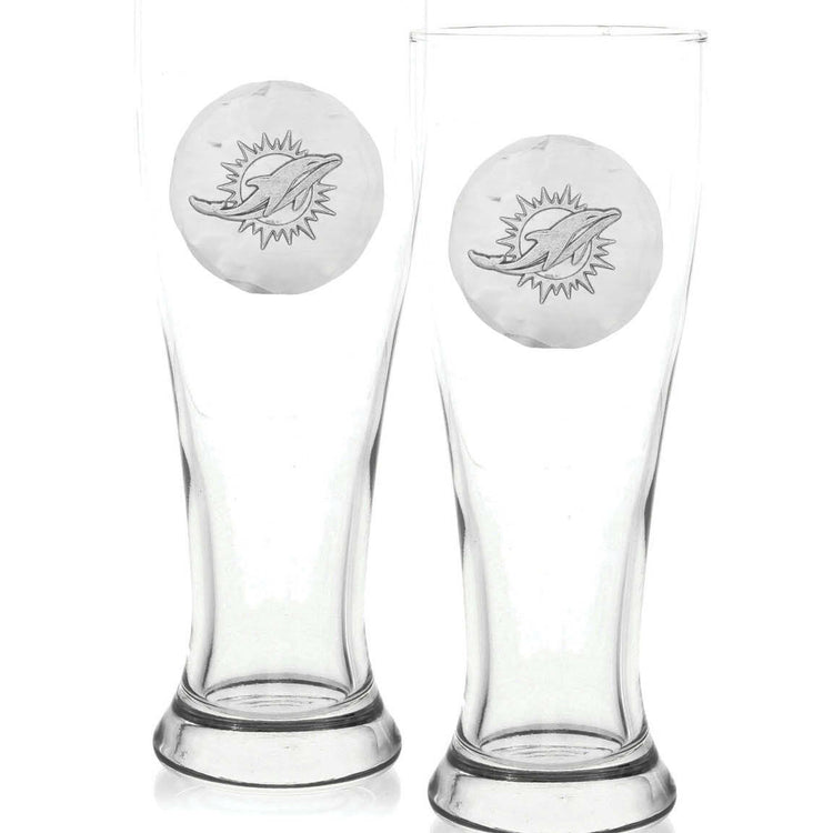Miami Dolphins 2-Piece Pilsner Set