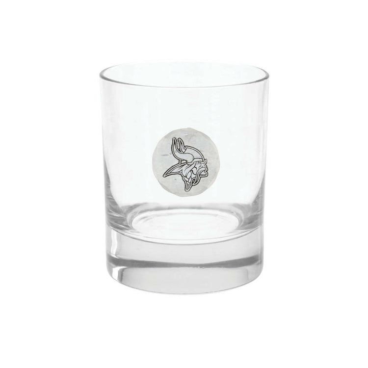 Minnesota Vikings Rocks Glass