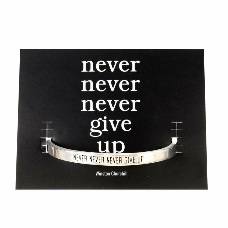 Never Give Up Cuff Bracelet
