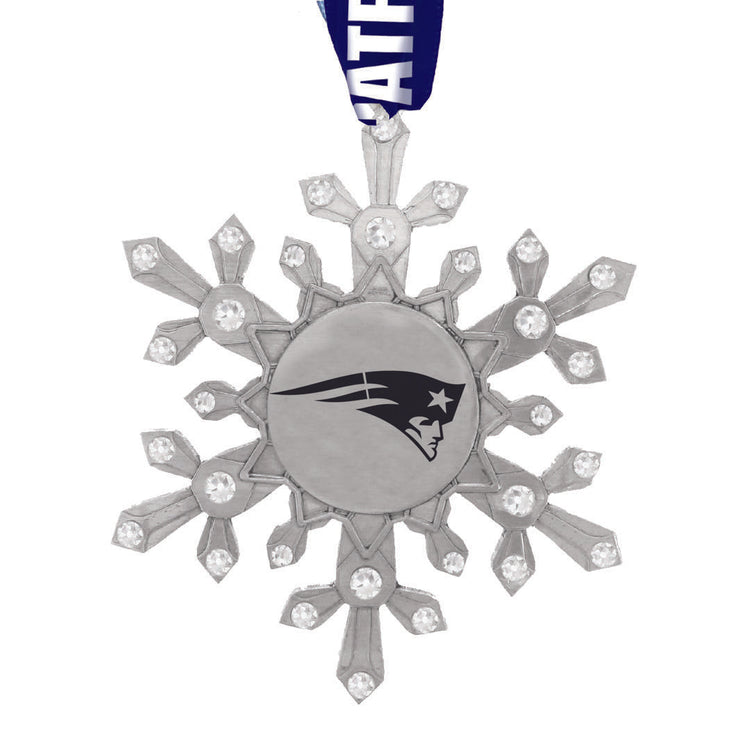 New England Patriots Snowflake Collectible Ornament