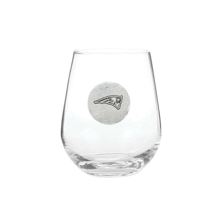 New England Patriots Wine Glass
