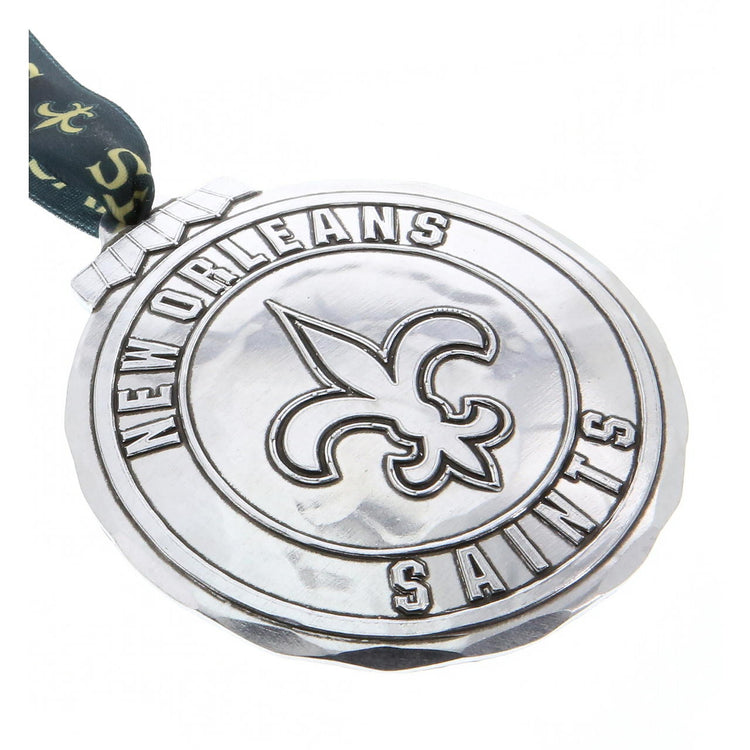 New Orleans Saints Classic Round Ornament (Aluminum)