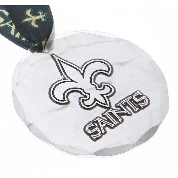 New Orleans Saints Small Round Ornament (Aluminum)