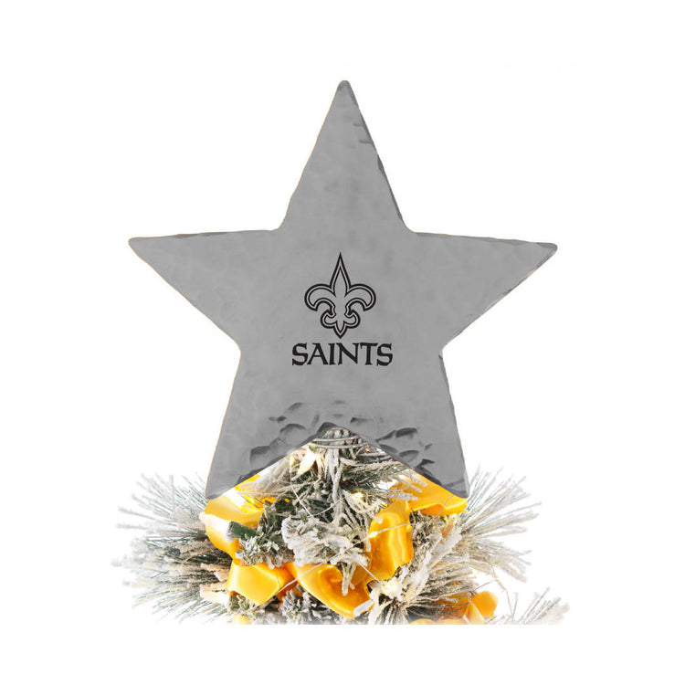 New Orleans Saints Star Tree Topper (Aluminum)