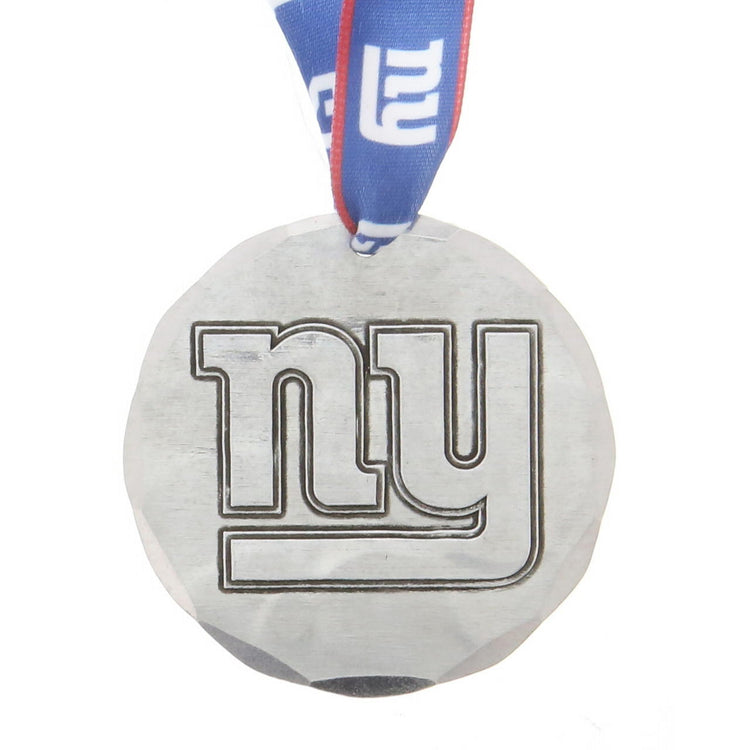 New York Giants Small Round Ornament (Aluminum)