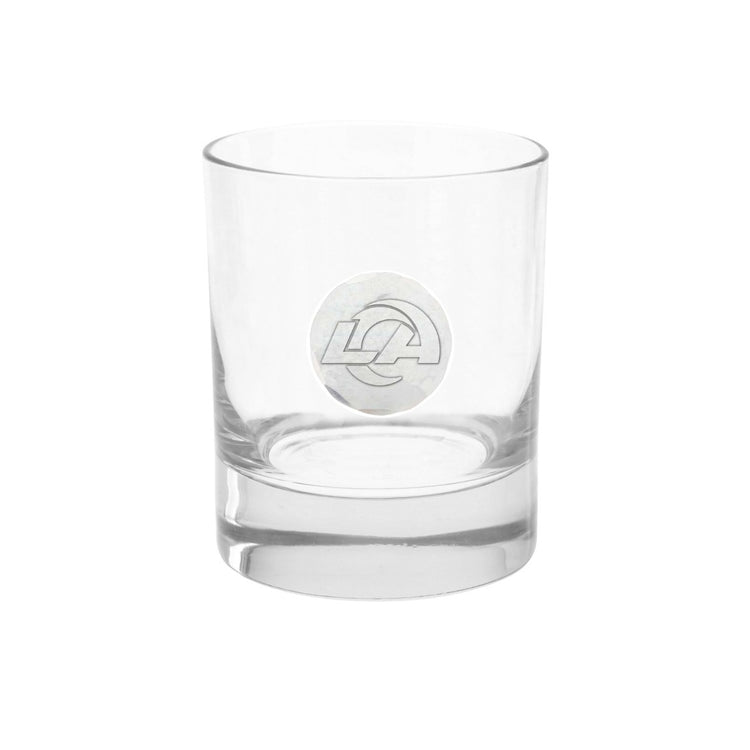 LA Rams Rocks Glass