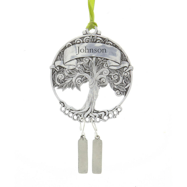 Personalized Family Tree Sun Catcher Ornament