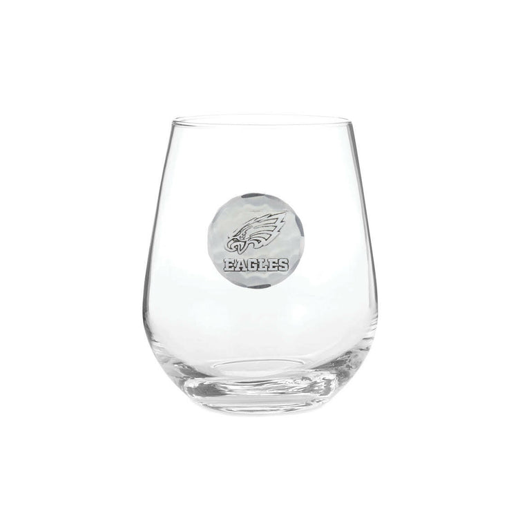 Philadelphia Eagles Stemless Wine Glass (Aluminum)