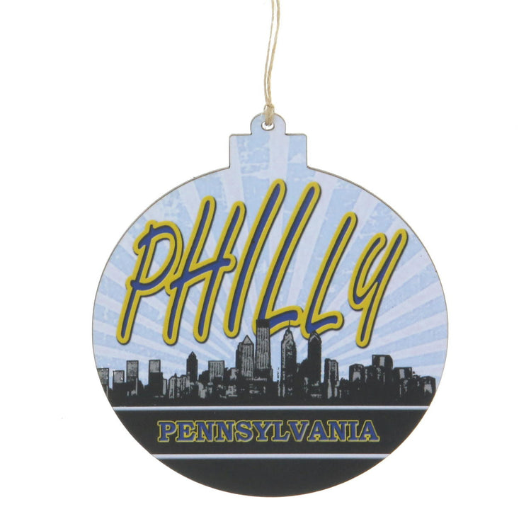 Philly Wooden Ornament