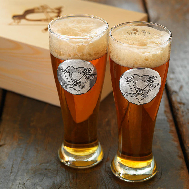 Pittsburgh Penguins 2-Piece Pilsner Set in Collectible Box
