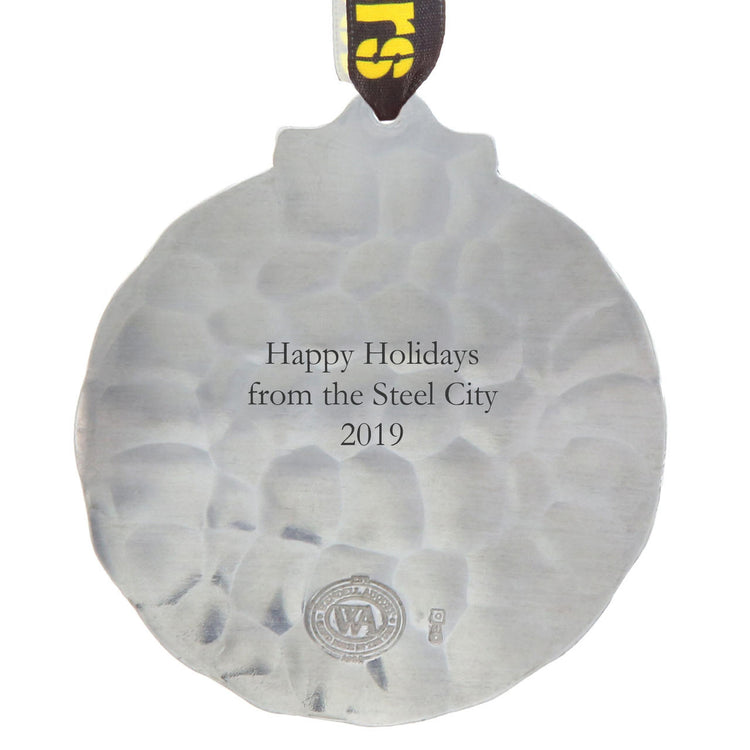 Pittsburgh Steelers Classic Round Ornament (Aluminum)