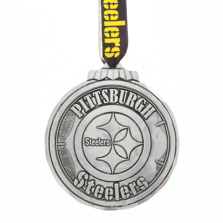 Pittsburgh Steelers Classic Round Ornament (Aluminum)