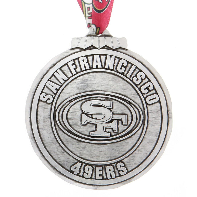San Francisco 49ers Classic Round Ornament (Aluminum)