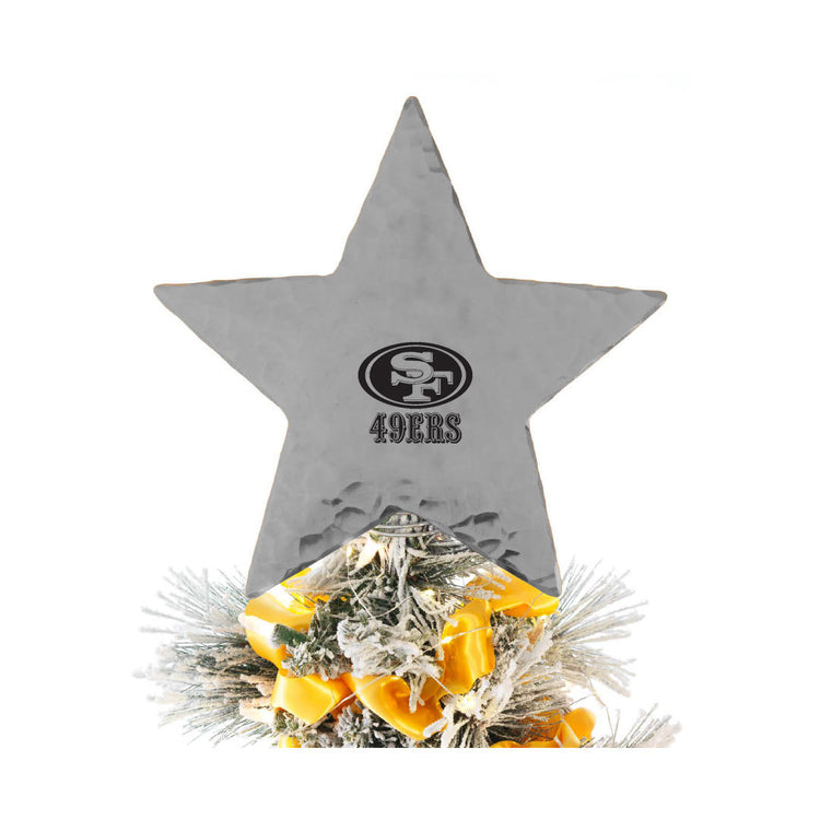 San Francisco 49ers Star Tree Topper (Aluminum)