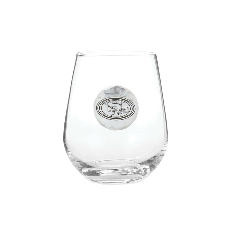 San Francisco 49ers Stemless Wine Glass