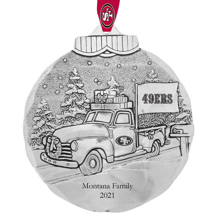 San Francisco 49ers Tailgating Ornament (Aluminum)