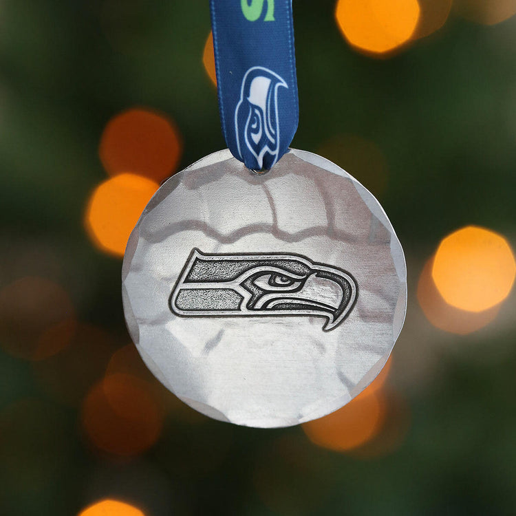 Seattle Seahawks Small Round Ornament (Aluminum)