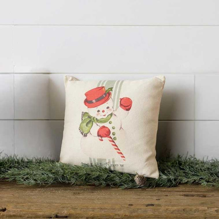 Mini Pillow Vintage Snowman