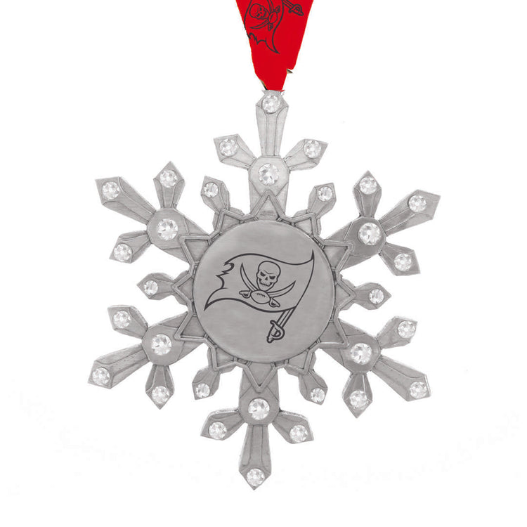 Tampa Bay Buccaneers Snowflake Collectible Ornament