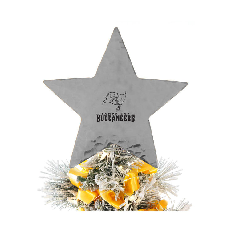 Tampa Bay Buccaneers Star Tree Topper (Aluminum)