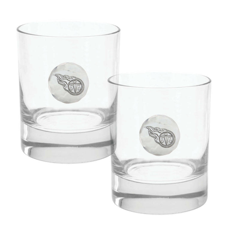 Tennessee Titans 2-Piece Rocks Glass Set