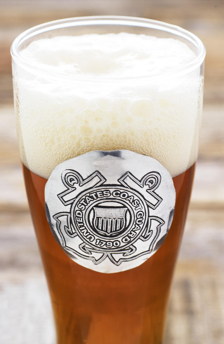 US Coast Guard 2-Piece Pilsner set with Personalizable Box