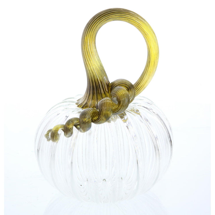 Vessel Glass Handblown Pumpkin - Clear