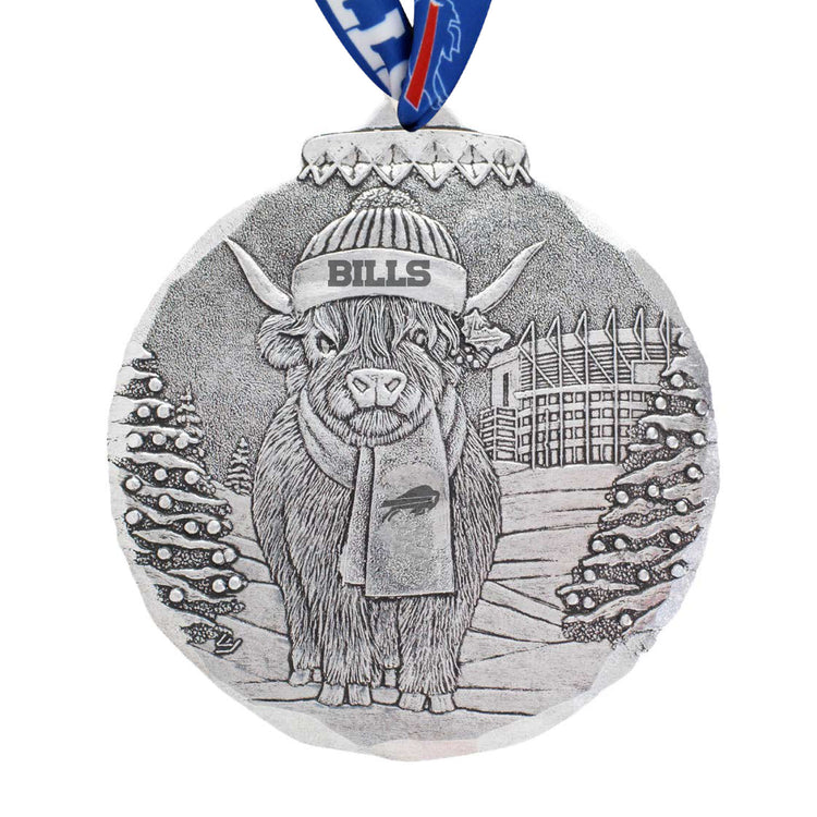 Buffalo Bills Highland Cow Tailgate Pal Ornament