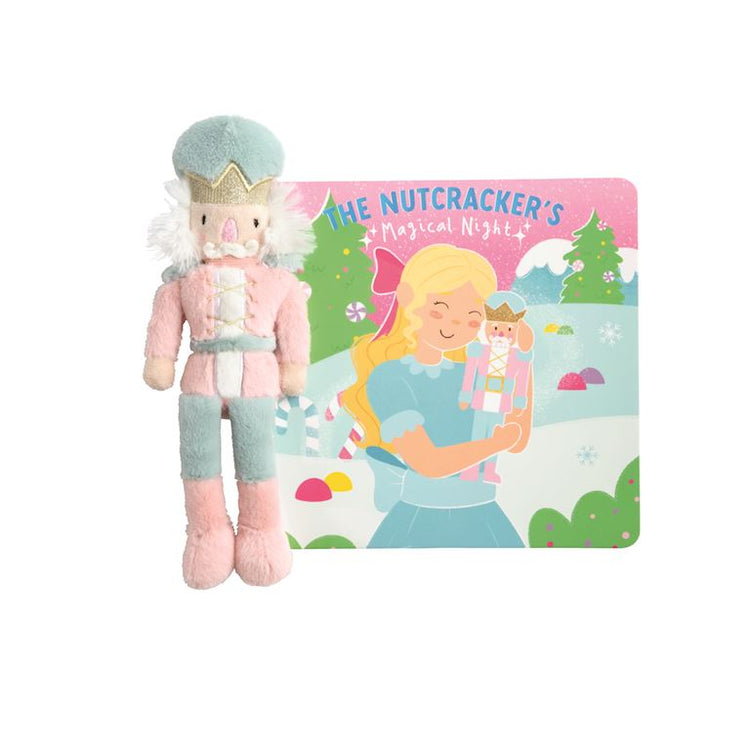 Plush Nutcracker Toy and Book Set
