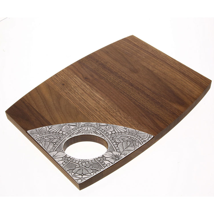 Amalfi 9x12 Walnut Oval Handle Board