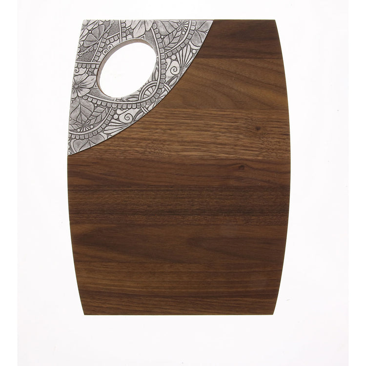 Amalfi 9x12 Walnut Oval Handle Board