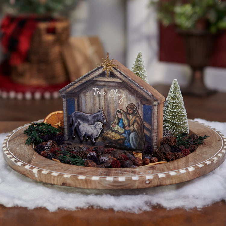 Nativity Wooden Sign
