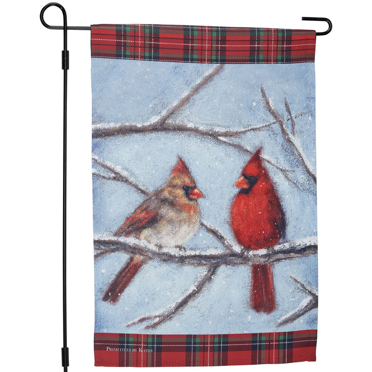 Winter Cardinals Decorative Flag