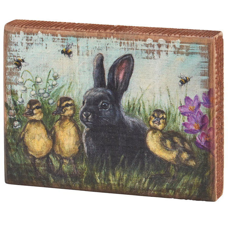 Garden Friends Block Sign