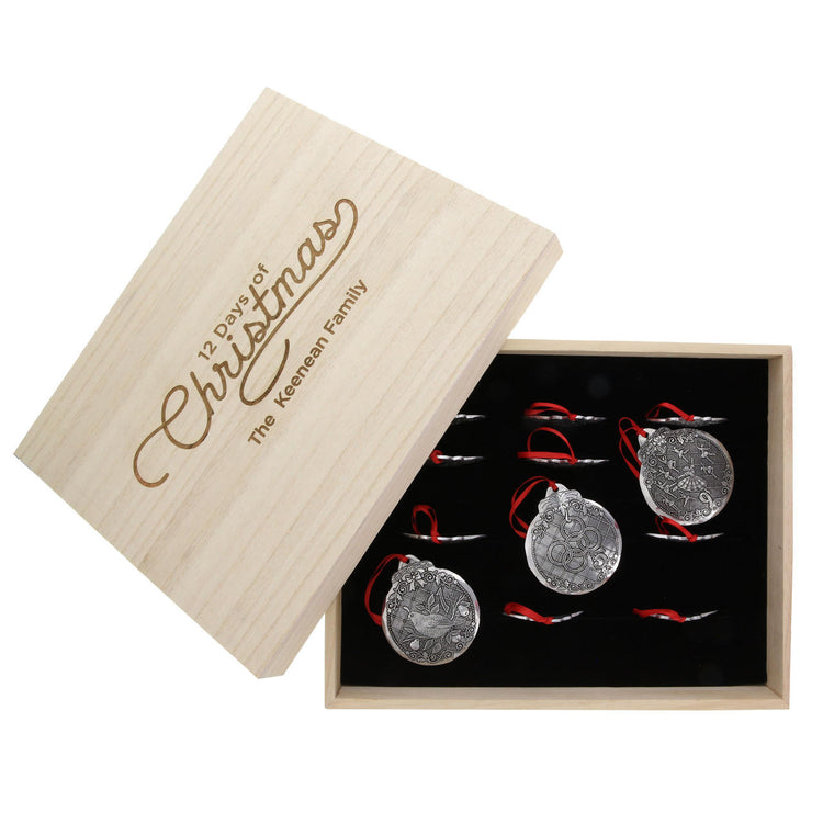 12 Days of Christmas 12-Piece Ornament Set 