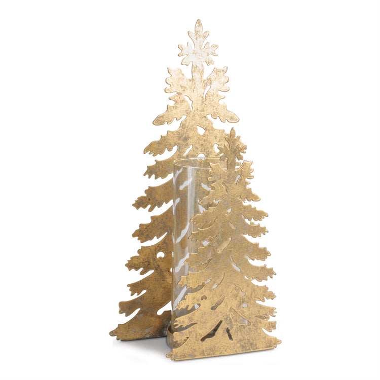 Gold Tree Candle Holder
