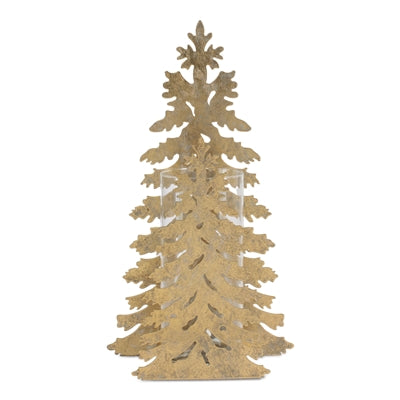 Gold Tree Candle Holder