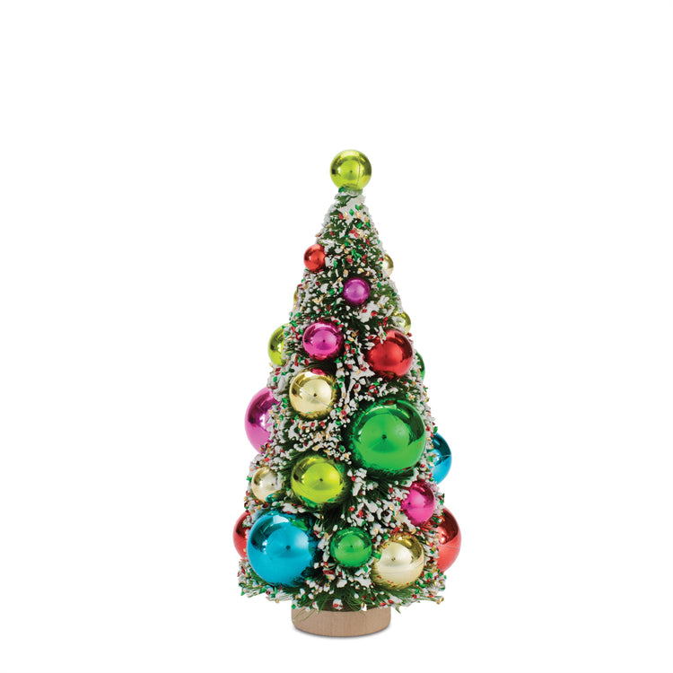 mini bottle brush christmas tree
