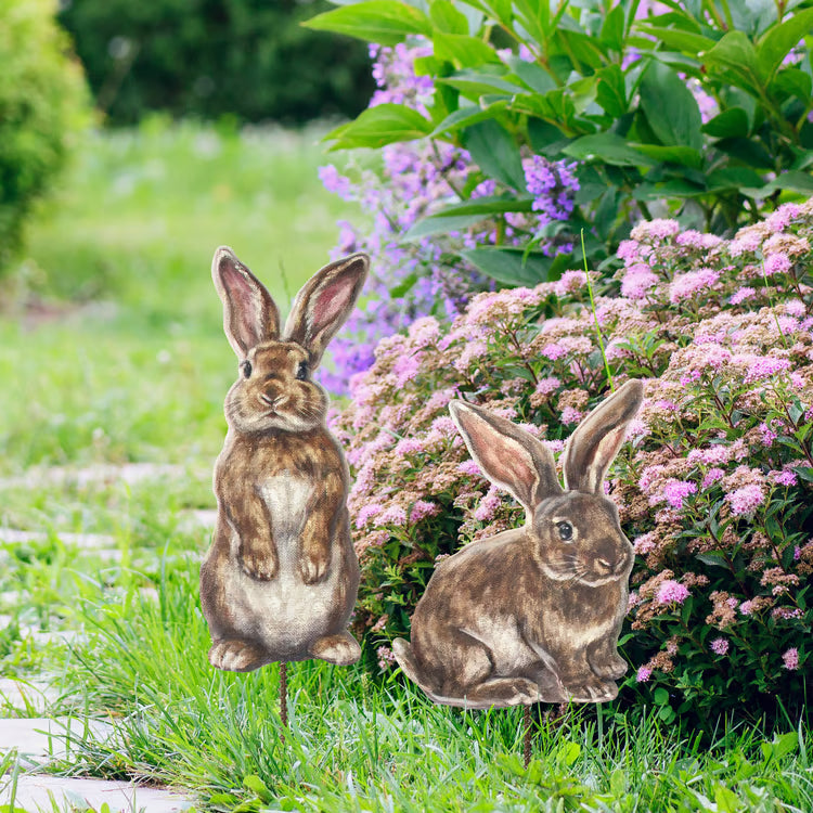 Garden Bunnies Pick Standing