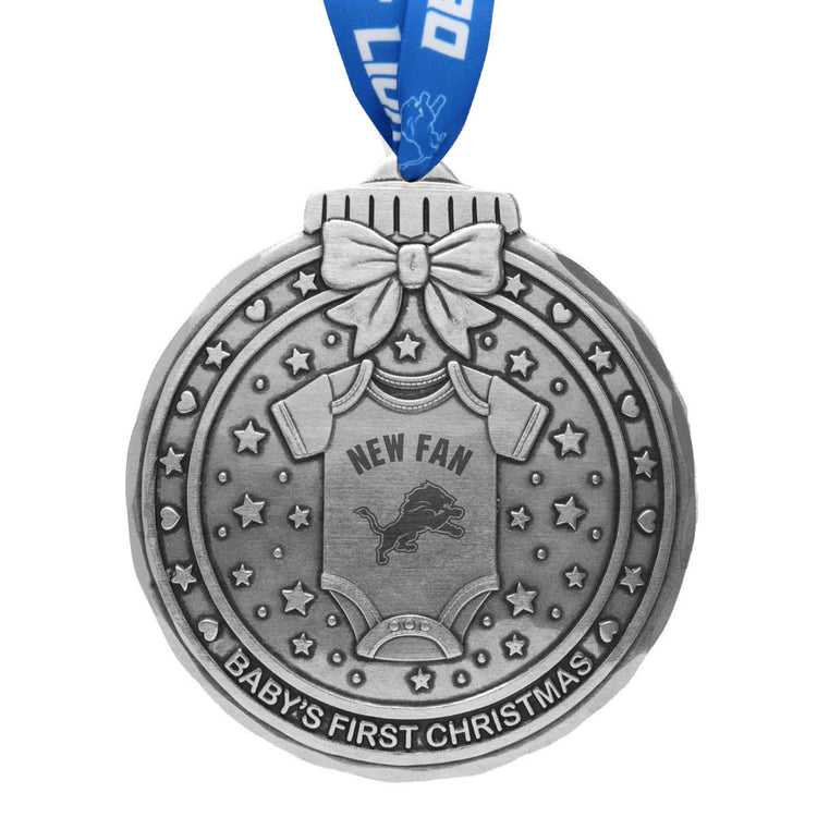 Detroit Lions Babys First Touchdown Ornament 