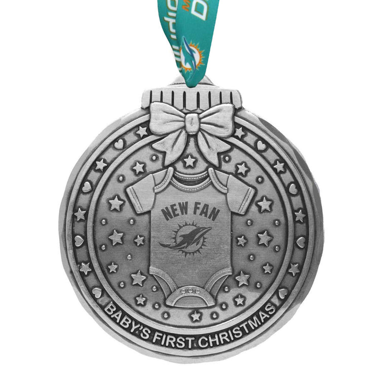Miami Dolphins Babys First Touchdown Ornament 