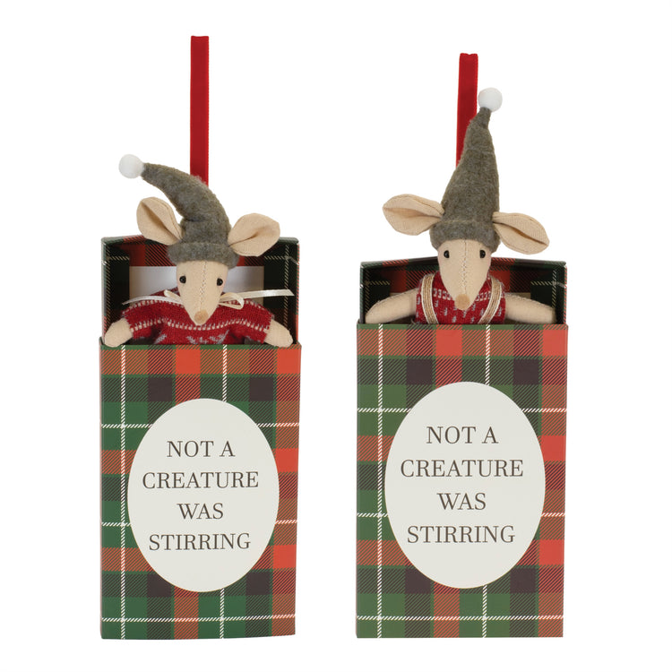 Matchbox Mouse Ornaments