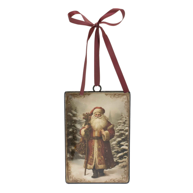 Heirloom Santa Iron Ornament 