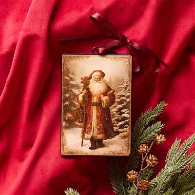 Heirloom Santa Iron Ornament 