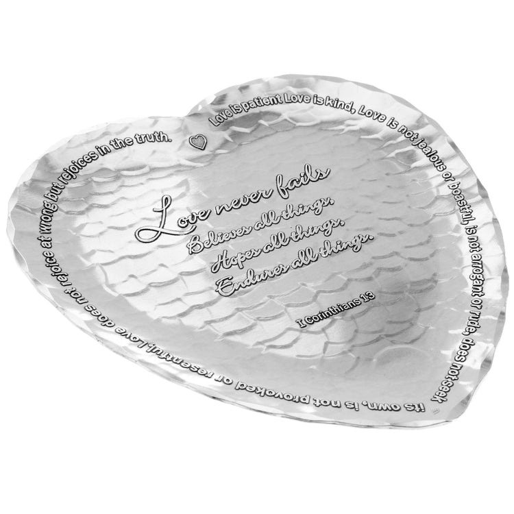 1st Corinthians Decorative Heart Tray